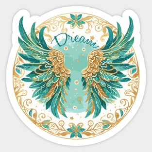 Angel Wings Watercolor Dream Sticker